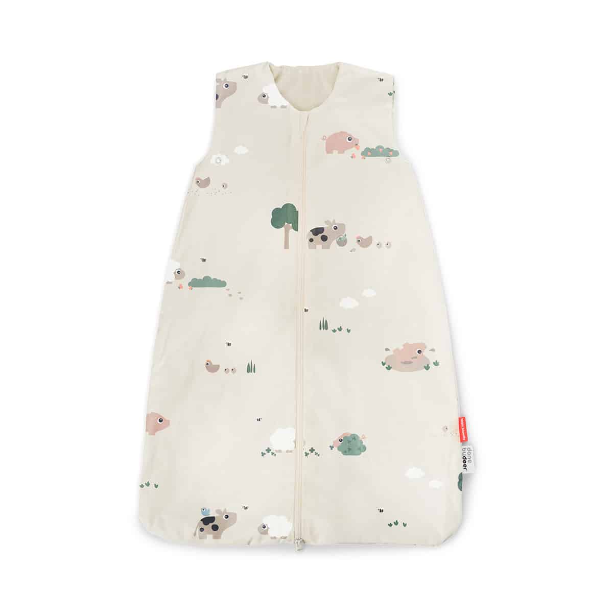 Done by Deer - Sleepy bag TOG 1.0 Tiny farm Sand 70 cm