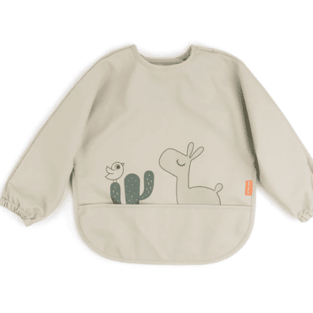 Done by Deer - Sleeved pocket bib Lalee Sand