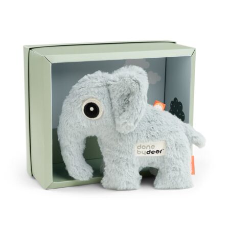 Done by Deer - Soft toy gift box Elphee Blue