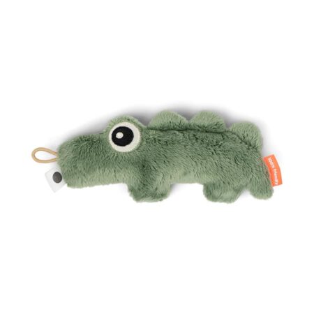 Done by Deer - Tiny sensory rattle, Croco, Green