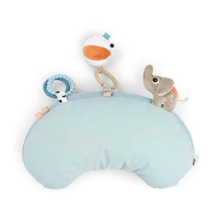Done by Deer - Tummy time activity pillow Playground Blue