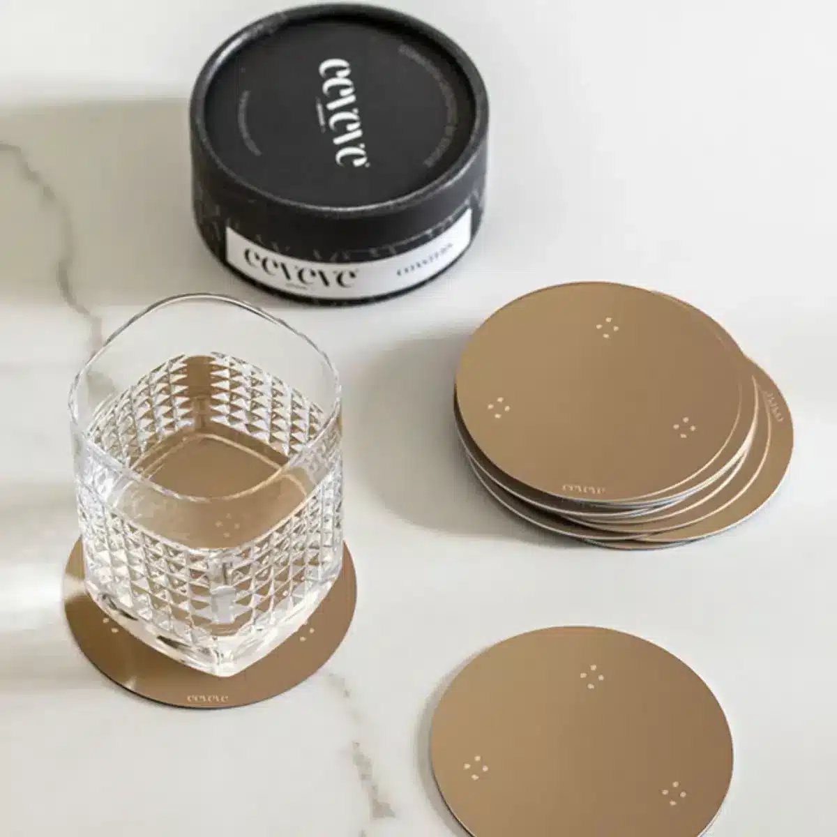 Eeveve - 12x Coaster Dotted - Autumn Gold