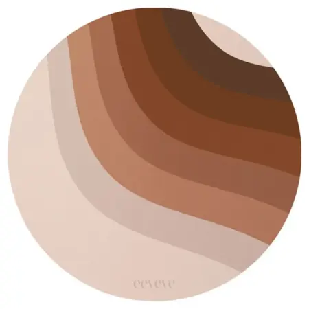 Eeveve - 12x Coaster Retro Lines - Brown