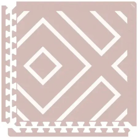 Eeveve - Puzzle Mat Modern Blocks - Old Pink