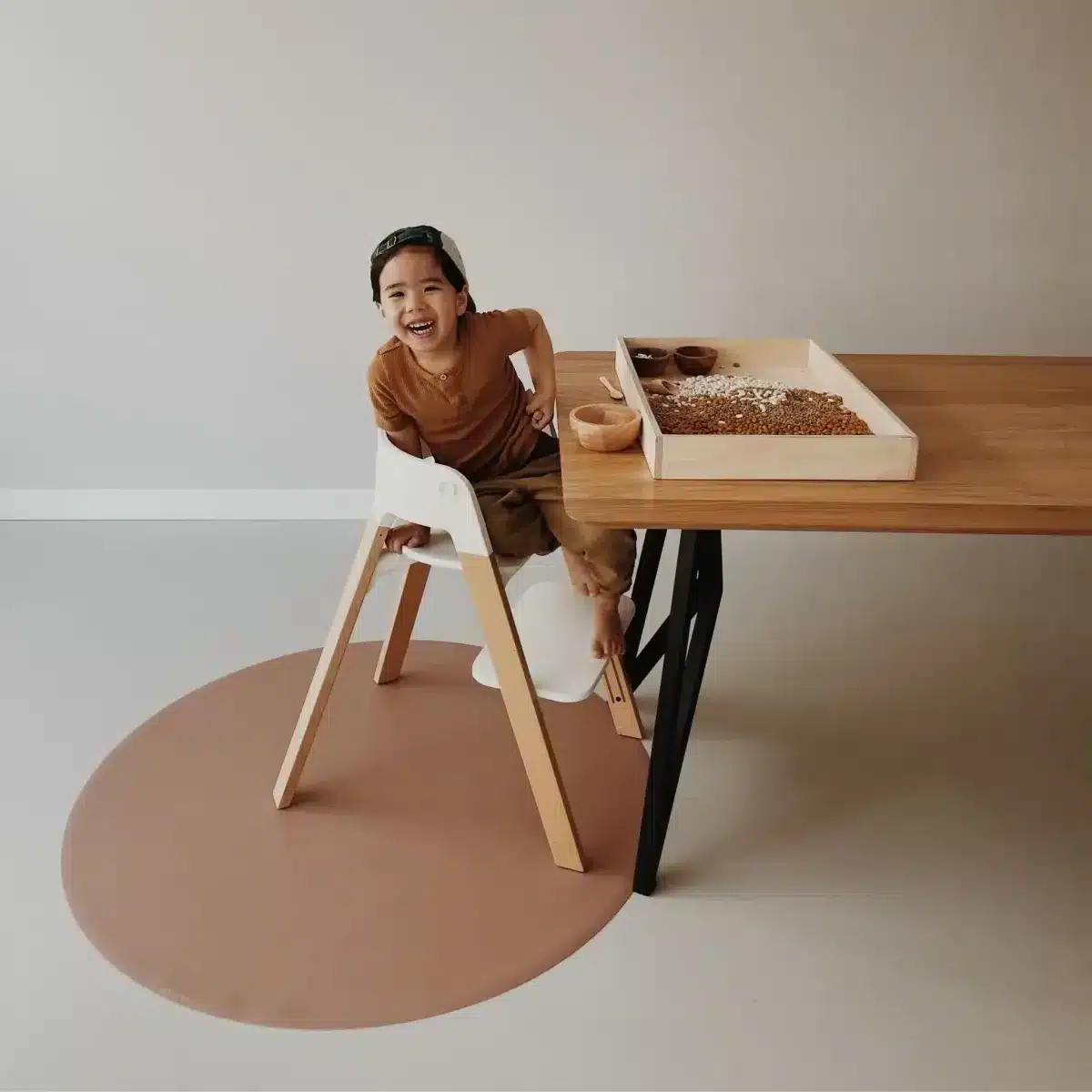 Eeveve - Round Splash Mat Cappuccino - Brown