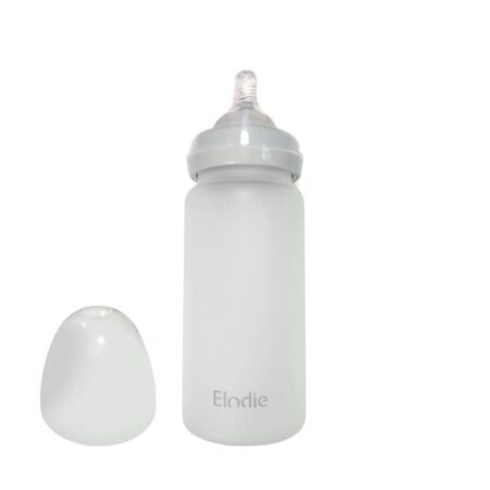 Elodie - Glazen baby fles met siliconen speen 0m+ Mineral