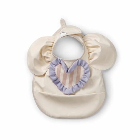 Elodie - Slabbetje met opvangbakje Oat White