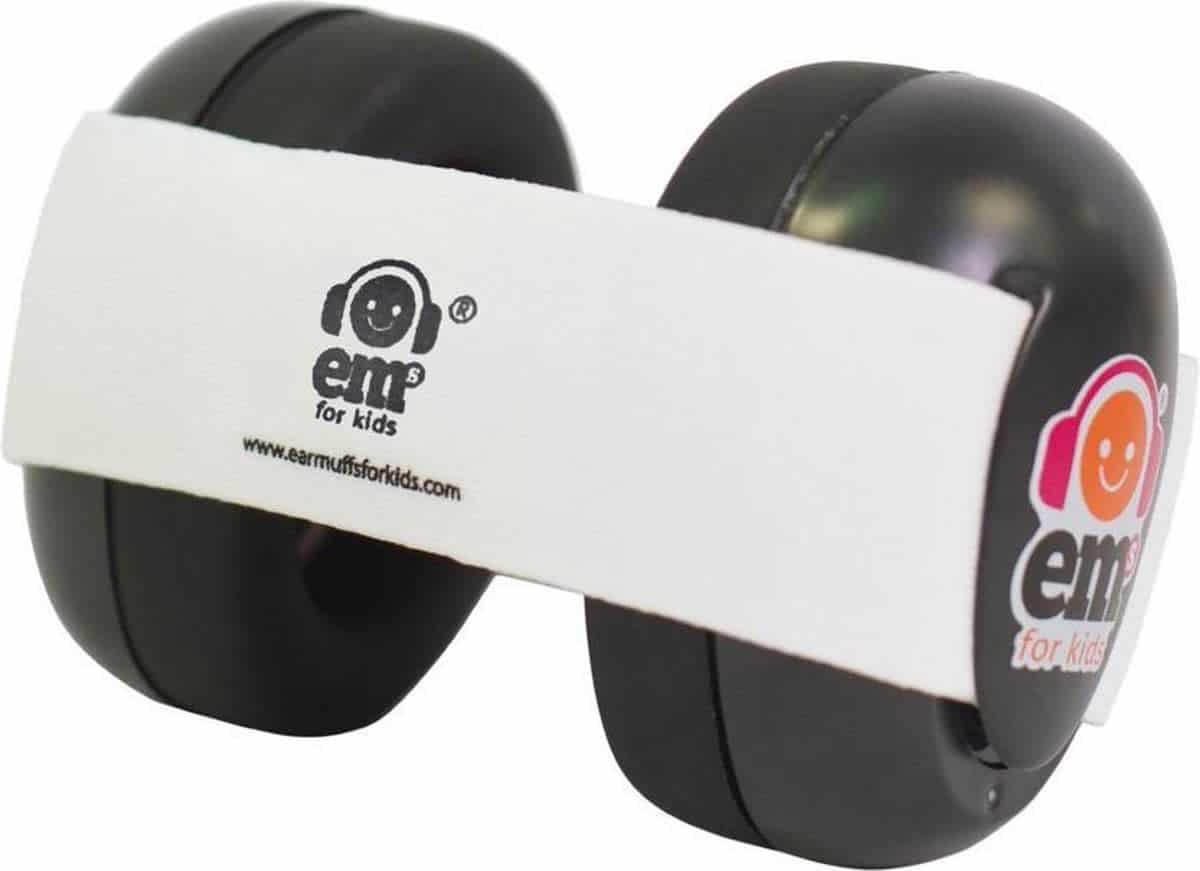 Em's for Kids - Baby Gehoorbeschermers Black/ White 0-18 m