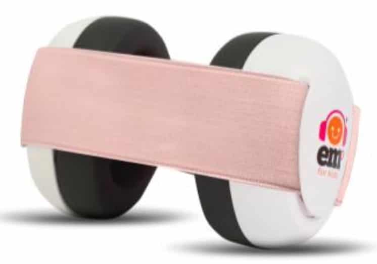 Em's for Kids - Baby Gehoorbeschermers White/ Coral 0-18 m