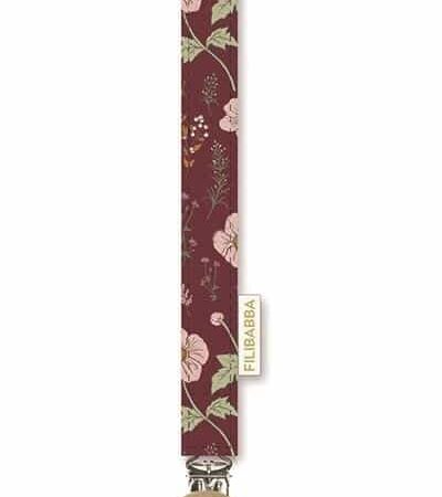 Filibabba - Filibabba - Fopspeen houder met klittenbandsluiting - Fall Flowers