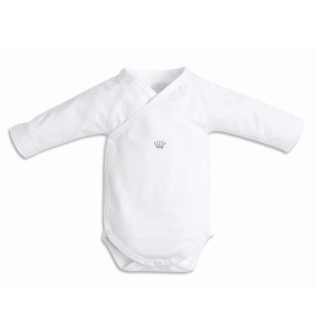 First - 2 bodies long sleeve CROWN ESSENTIALS WHITE