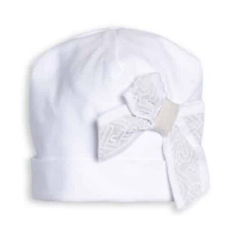 First - Bonnet White/beige logo