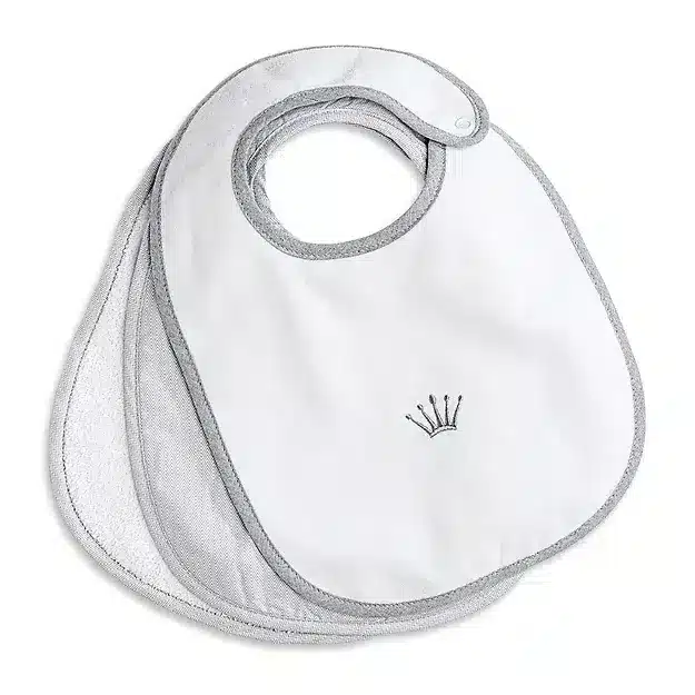 First - Endless Grey - Set van 3 omkeerbaar slabbetjes.