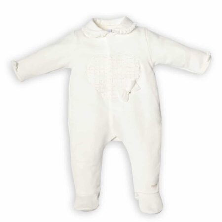 First - FO G COUTURE rompersuit hart on frontsid- off white