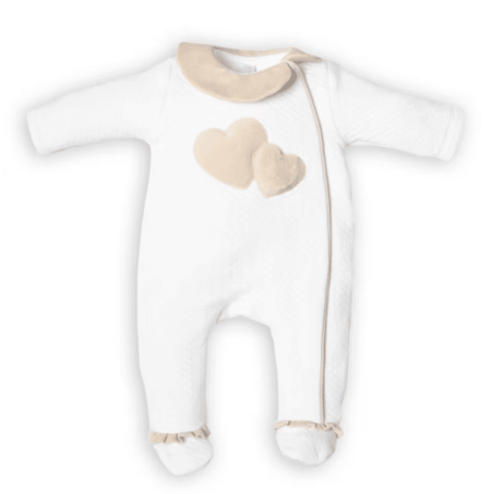 First - FO G rompersuit LONDON 2 harts- white-beige