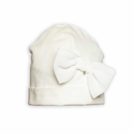 First - G bonnet bow COUTURE- off white