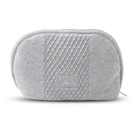 First - Moonlight Grey - Grijs tricot toilettasje (showroommodel)