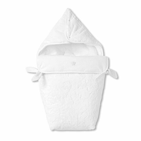 First - angels nest for car seat NOA fur HOPEFULL WHITE - white