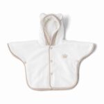 First - bath cape poncho ALIKA SILENT SANDS - white-beige
