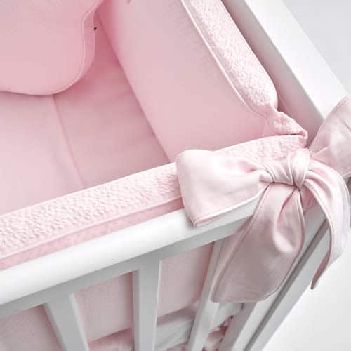 First - bumper for bed RAQUEL CRYSTAL PINK - blushpink