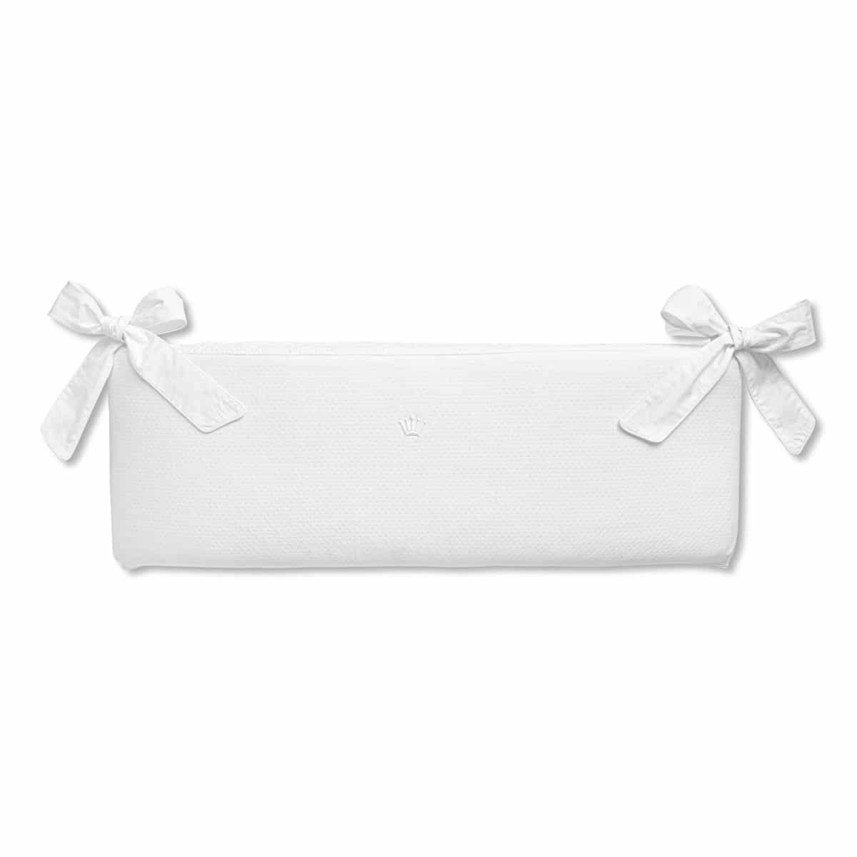 First - bumper for cot RAQUEL HOPEFULL WHITE - white