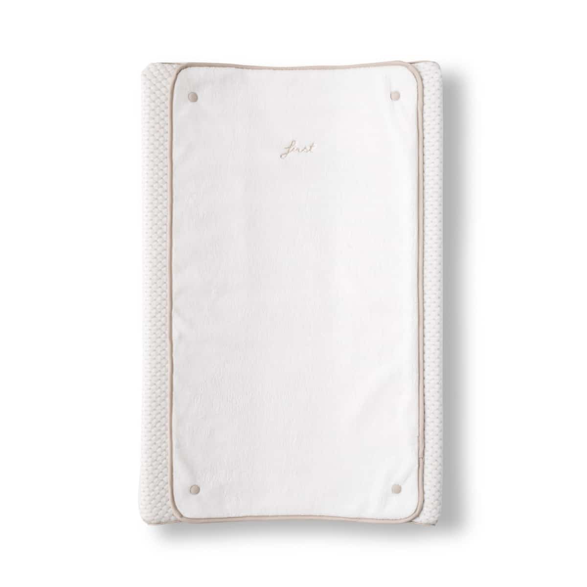 First - changing pad cover & towel ALIX SILENT SANDS - white-beige