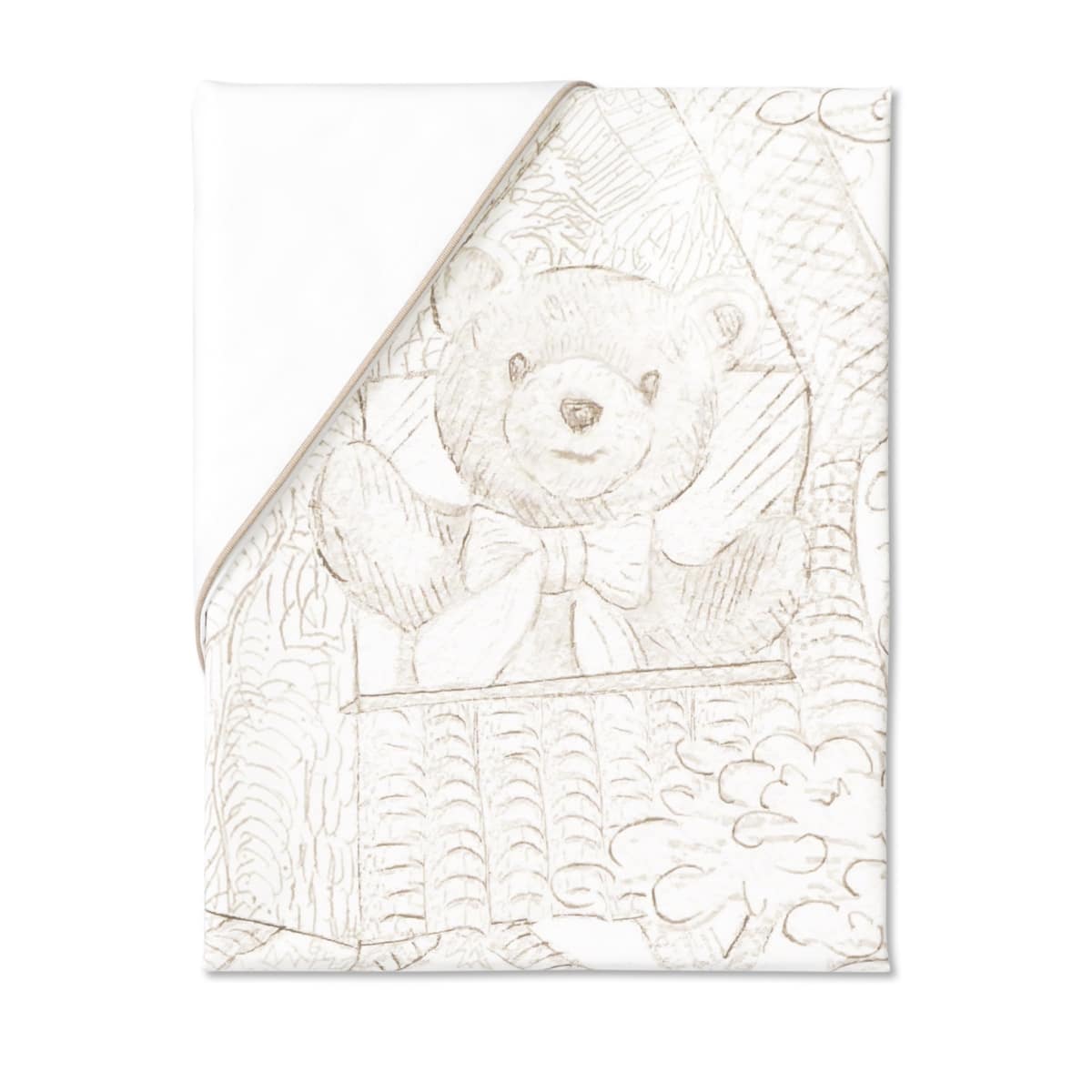 First - duvet cover for bed PANORAMA ESSENTIALS BEIGE - beige