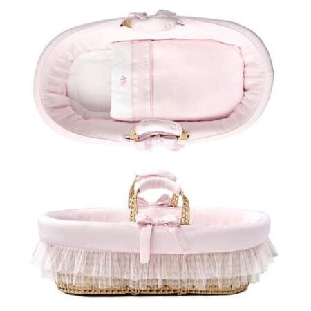 First - mozes basket ELLA CRYSTAL PINK - blushpink