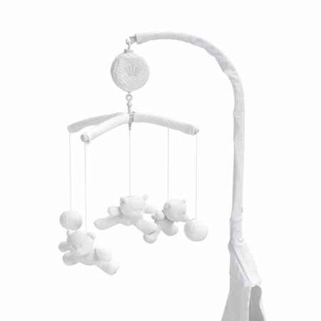 First - musical mobile OSCAR SILENT SANDS - white