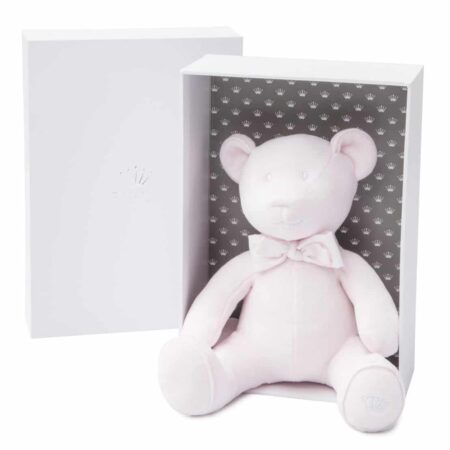 First - musical teddy bear HECTOR CRYSTAL PINK - pink