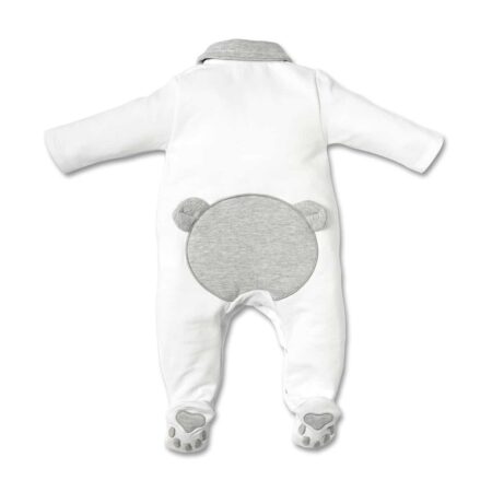 First - rompersuit ORSO ESSENTIALS GREY white-grey
