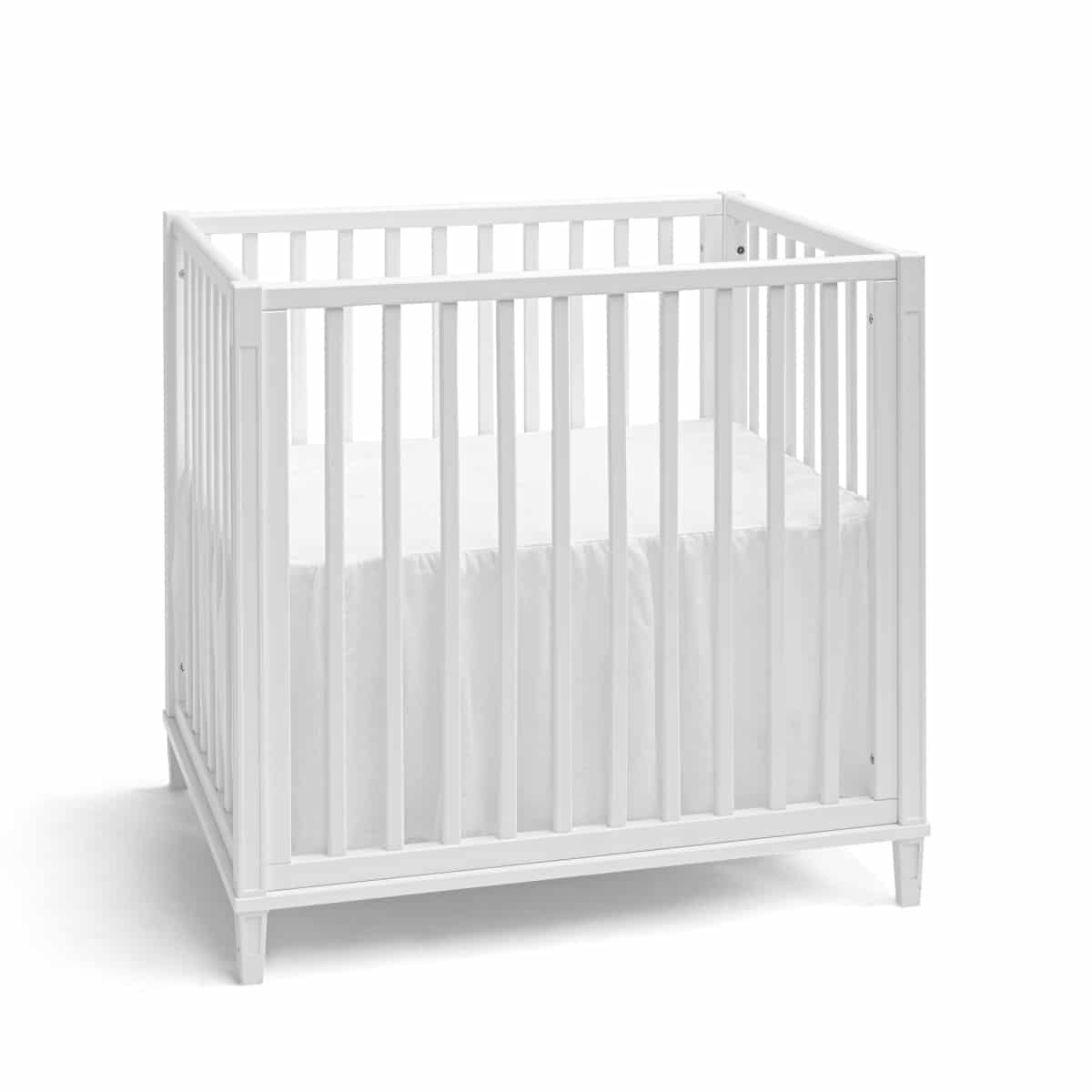 First - skirt for cot VIC linnen HOPEFULL WHITE - white