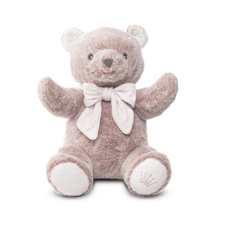 First - teddy bear ZOË CRYSTAL PINK - orchid