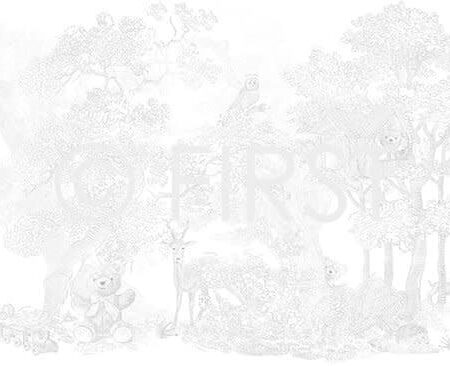 First - xxl wallpaper my first friends PANORAMA - pearlgrey