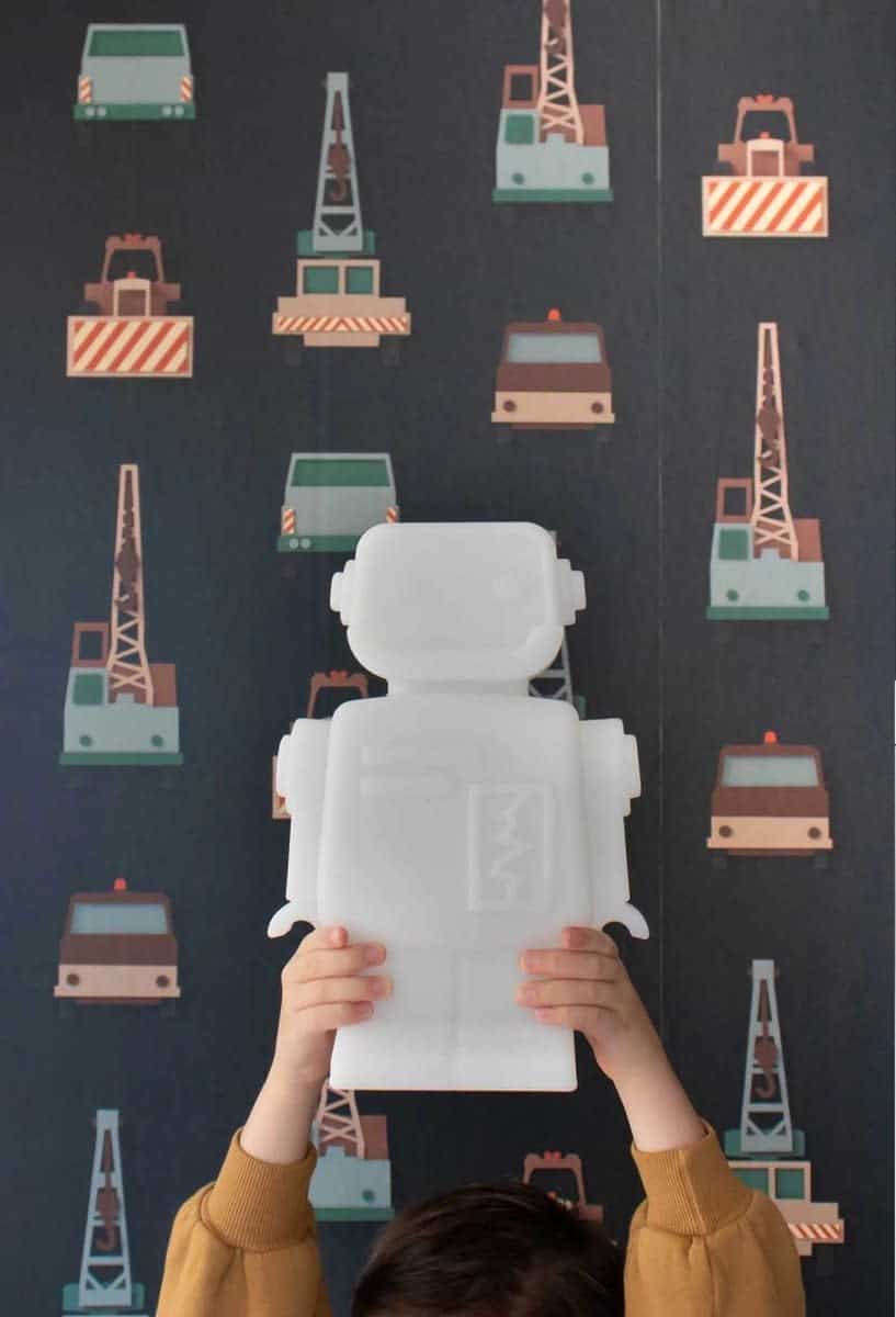 Flow - Nachtlamp - Hero Wit - Oplaadbaar - Optionele timer - Multicolor licht