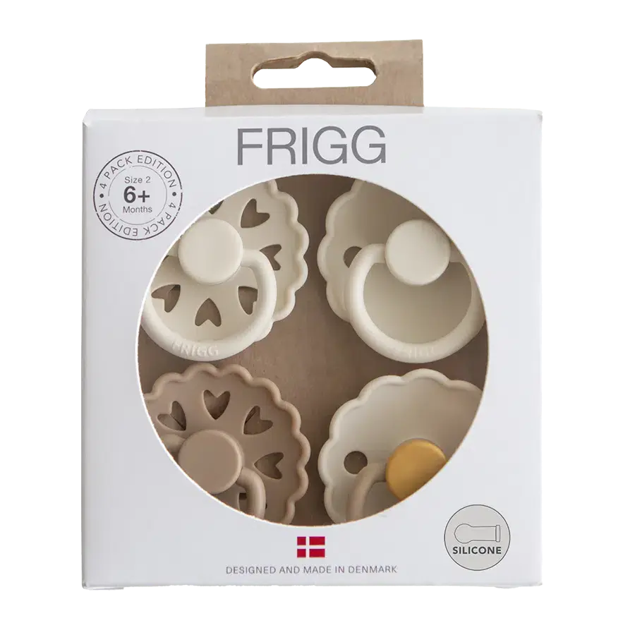 Frigg - Fopspeen 4-Pack - Natuurrubber - Snowflake Dream T2