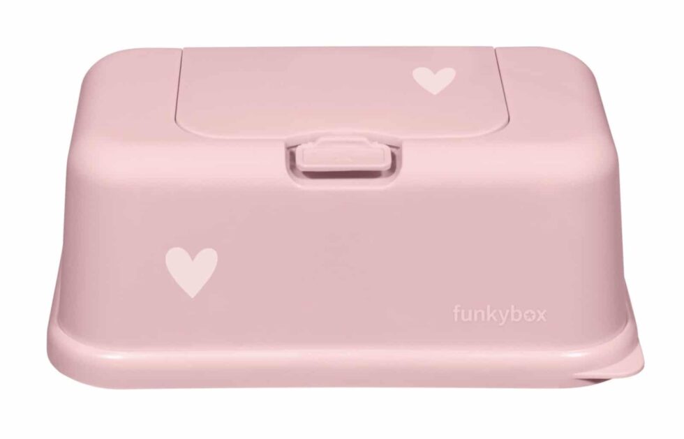 Funkybox - Billendoekendoos pale pink - little heart