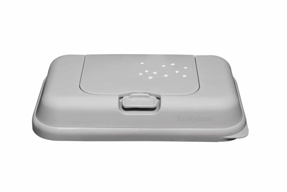 Funkybox - Billendoekjesdoos To Go - clay grey - little stars