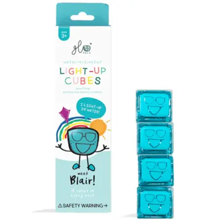 Glo Pals - Light Up Cubes (4pcs) Blair - Blauw