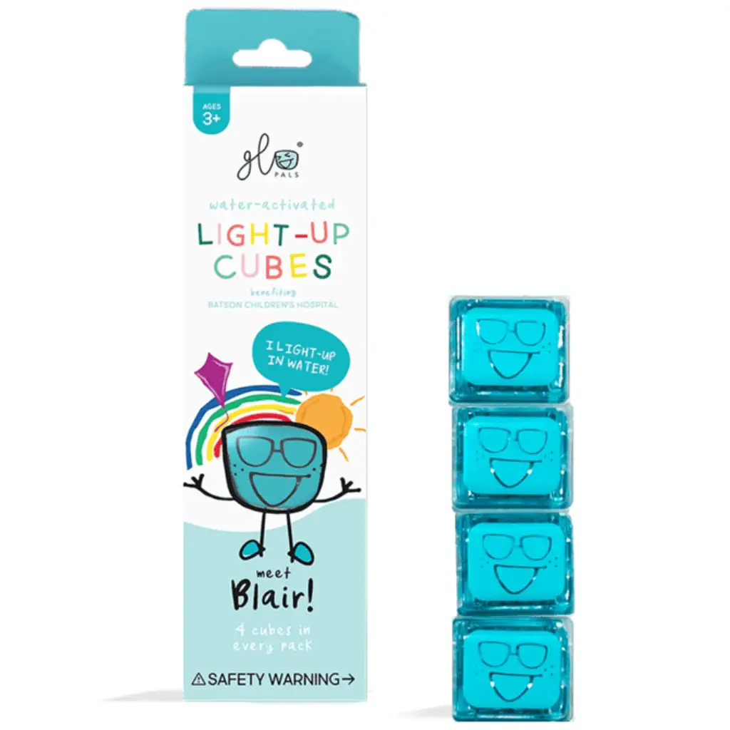 Glo Pals - Light Up Cubes (4pcs) Blair - Blauw