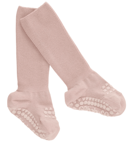Go Baby Go - Non-Slip Bamboo Socks - Soft Pink