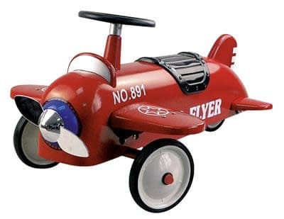 Goki - Loopauto: Vliegtuig Rood, vanaf 1 jaar