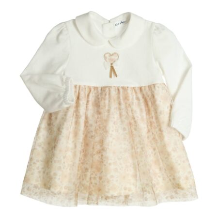 Gymp - Dress Joelly - Off White - Gold