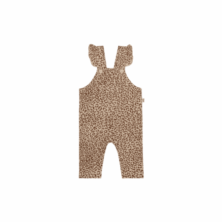 House Of Jamie - Baby Girls Dungaree - Nutmeg Leopard