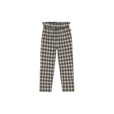 House Of Jamie - Paperbag Pants - Charcoal Vichy