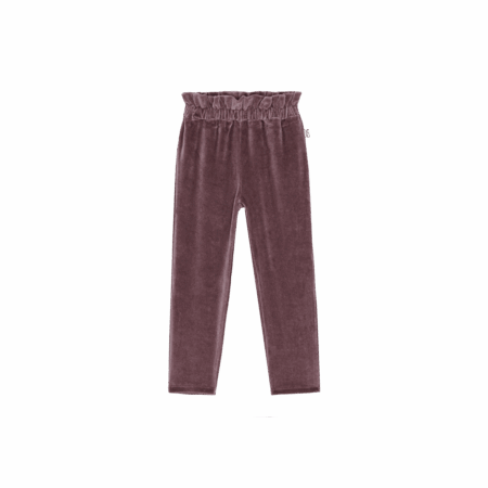 House Of Jamie - Paperbag Pants - Plum Velvet
