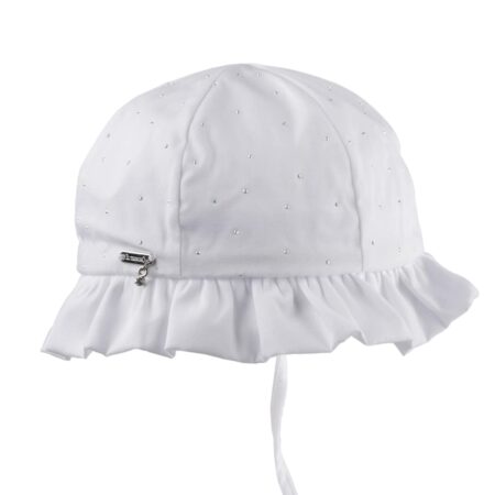 Il Trenino - Zonnehoedje Wit Met Strass