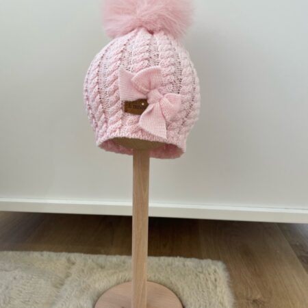 Il trenino - Muts berretoo Lana Calotta - Roze