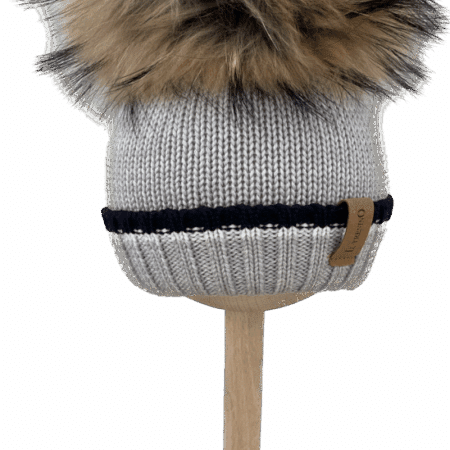 Il trenino - Muts berretto Lana - Grijs