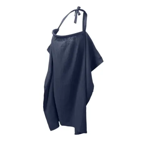 Ilmaha - Voedingsdoek uni | Marine blauw